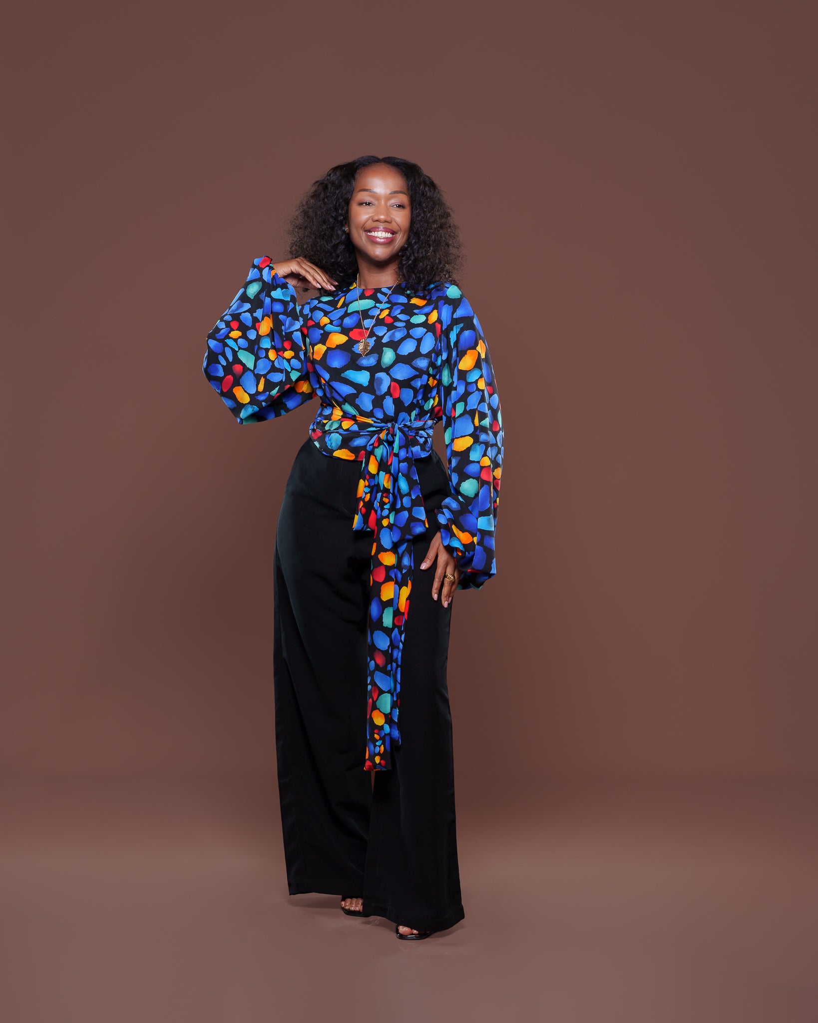 Lapis Wrap Top